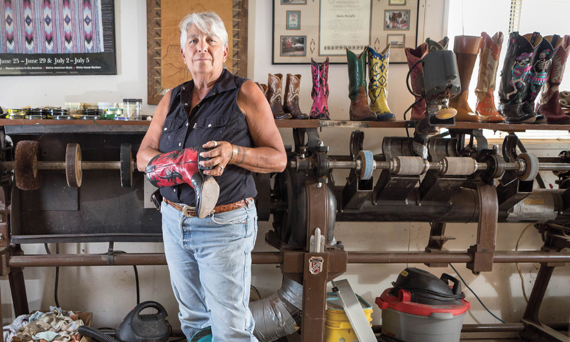 The McGuffin generational artistry can be traced back to the turn of the 20th century in Carrizozo, N.M. There, L.L. McGuffin’s father, Charles Claudius McGuffin, operated a shoe repair shop in which his 12-year-old son would competently repair boots. 